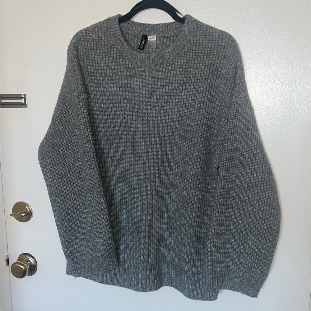 Divided Oversized Grey Sweater